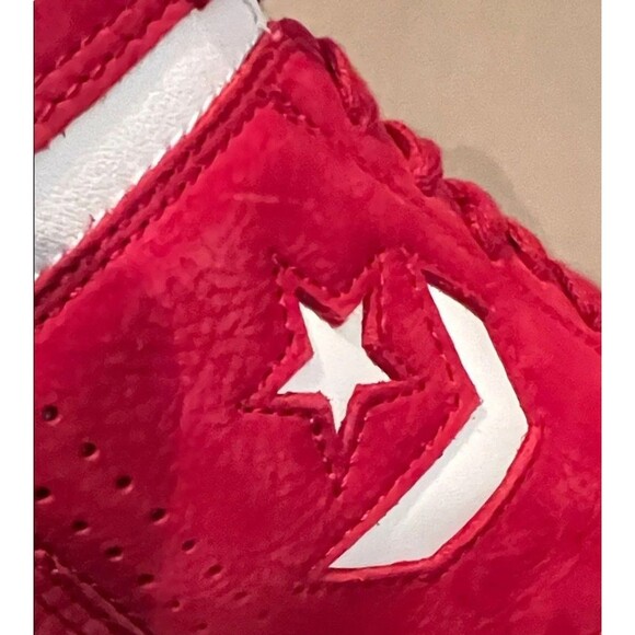 Converse Weapon Mid Red White Sneakers Men\'s 9.5 Women 11 Retro Basketball main image 4